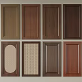 Various Wooden Hinged Doors Designs With Different Colors Textures And Mesh Oval Panels