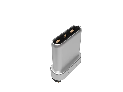 Aluminum USB C Hub Adapter with Multiple Ports for Data Transfer and Charging 3d model