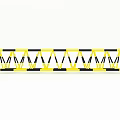 Yellow And Black Striped Road Safety Barrier For Traffic Control And Safety