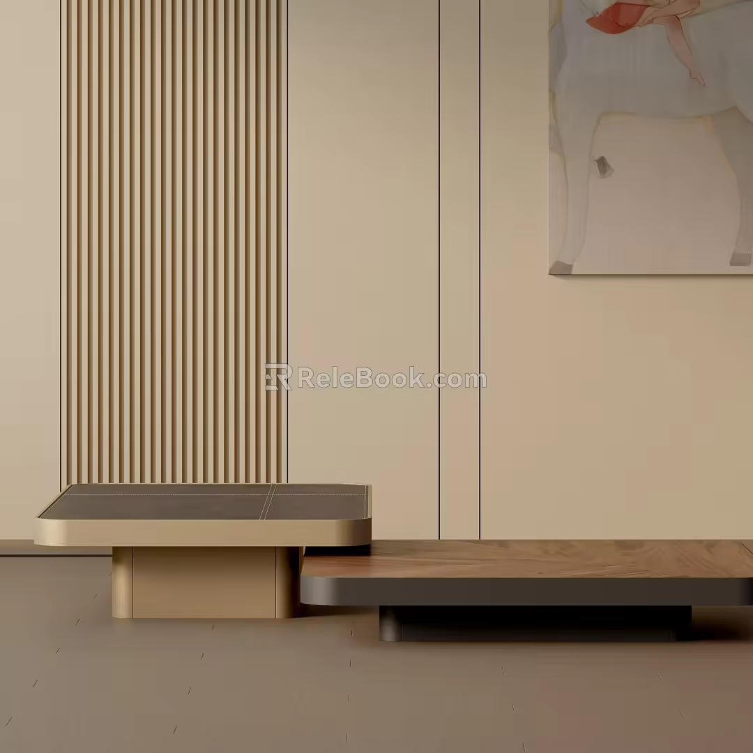 Modern coffee table 3d model