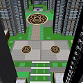 Modern High Rise Residential Building With Geometric Window Design And Contemporary Facade
