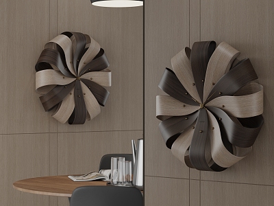 modern wall clock 3d model