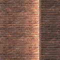 Red Brick Wall Texture As Background For Architectural Design Projects 3d model