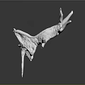 Two Unique White Branch Shaped Decorative Items For Home Decoration