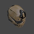 Ronin Ballistic Skull Mask 3d model