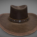 Modern cowboy hat 3d model