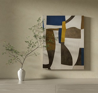 Quiet Wind Decorative Painting 3d model