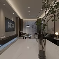 Modern Living and Dining Room Interior With Sofa Coffee Table TV and Decorative Plants
