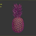 Fresh Ripe Pineapple with Green Leaves and Juicy Yellow Skin
