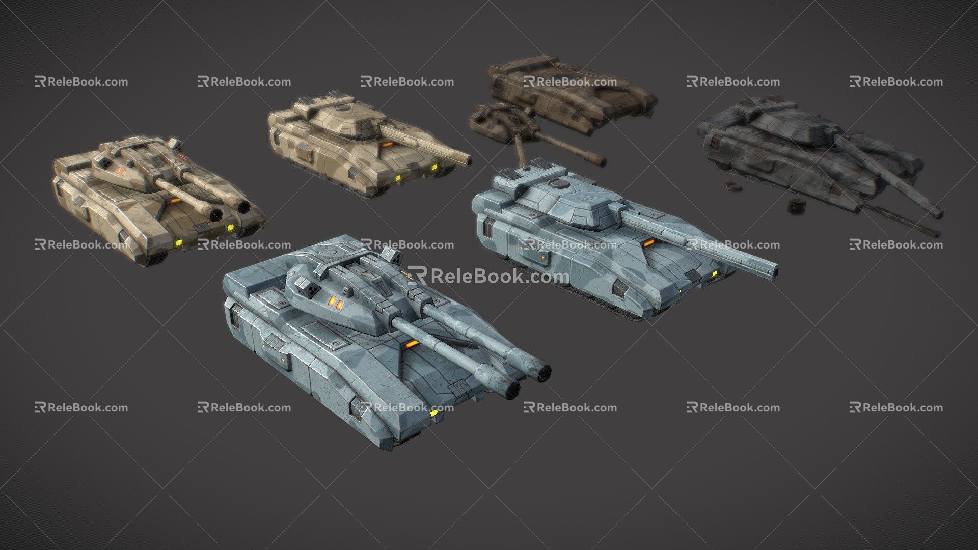 Animated Tanks model