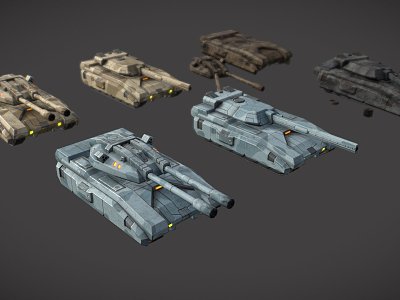 Animated Tanks model