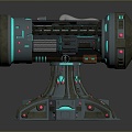 laser tower turret turntable sci-fi tower defense game tower defense sci-fi turret game turret game turret 3d model