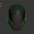Modern Black Helmet Design With Illuminated Lines Sleek Surface And Ear Components