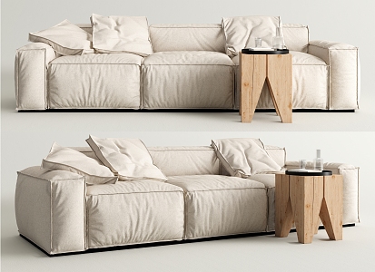 Modern Baxter Three-Seat Sofa 3d model