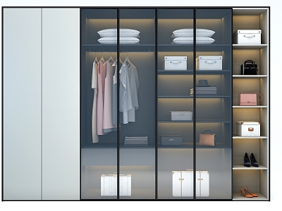 Modern wardrobe 3d model