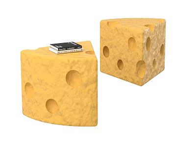 Cheese side a few corners 3d model Cheese side a few corners 3d model