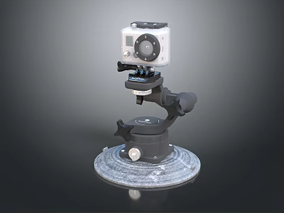 Advanced Medical Device Featuring Integrated Camera And Adjustable Mount On Stable Base 3d model