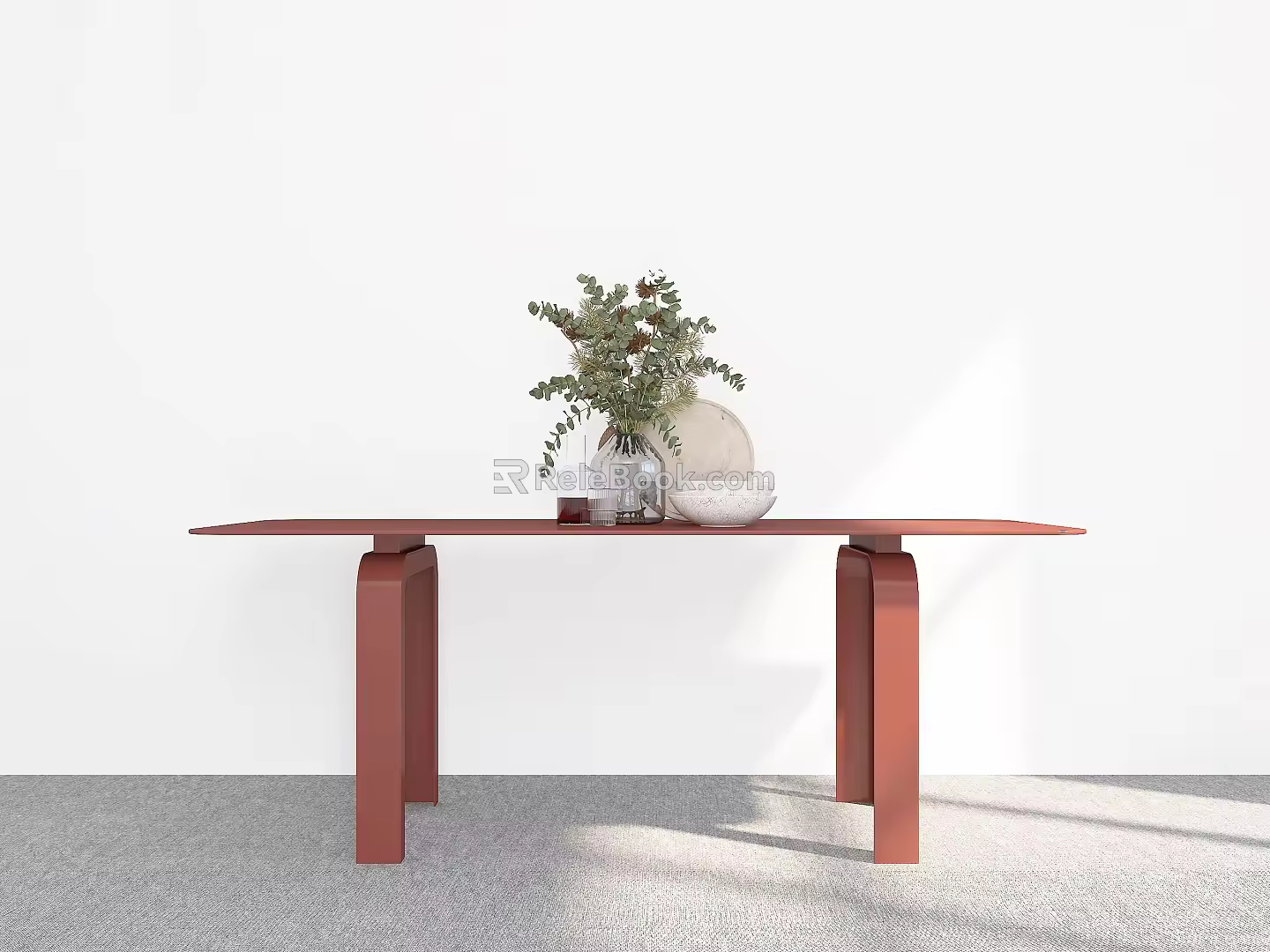 Dining Table Decorations Dining Table Decoration Rectangular Dining Table Living Room Dining Table 3d model
