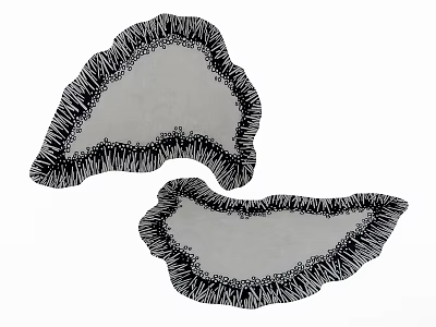 modern shaped carpet 3d model