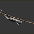 Decorative Bow And Arrow Design With Intricate Metallic Patterns Arrowhead And Fletching