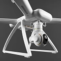 Smart Drone White Design With Camera As Intelligent Modern Machine