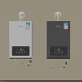 Midea Wall Mounted Water Heaters White And Gray With Digital Display Control
