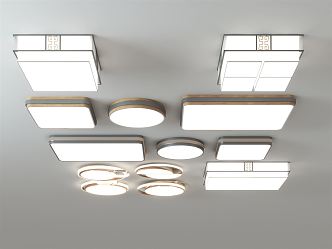 New Chinese ceiling lamp 3d model