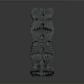 Ornate Gray Fashion Accessory With Intricate Hollow Patterns And Circular Design