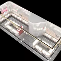 Luxury Modern Jewelry Store Interior With Glass Display Cases And Elegant Lighting
