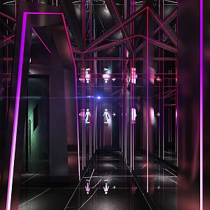 Modern KTV Aisle Box Corridor 3d model