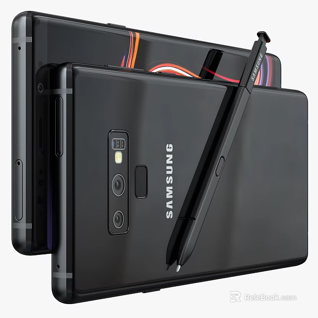 Samsung Smartphone With S Pen And Advanced Camera System Black Design 3d model 