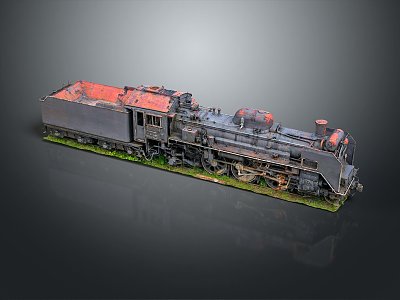 industrial LOFT train vintage train steam train carriage locomotive head model