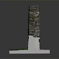 Scenic View of Ancient Stone Arch Ruins With Intricate Carvings And Lush Green Grass