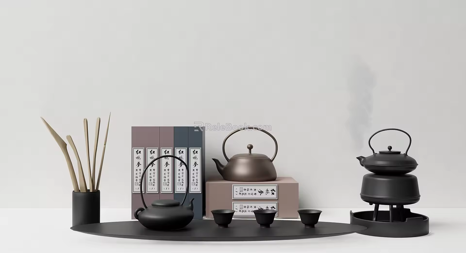 Ornaments Combination Tea Set Ornaments 3d model