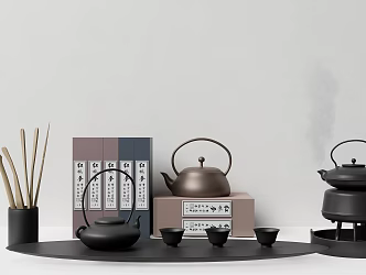 Ornaments Combination Tea Set Ornaments 3d model