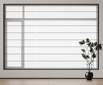 Modern Venetian Blinds Roman Curtain Dream Curtain Cloth Curtain Honeycomb Curtain Shangri-La Curtain 3d model