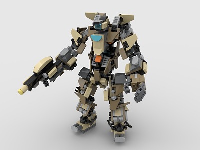 LEGO Toy Gundam Robot Mecha Warrior 3d model