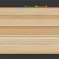 Creative Rainbow Colored Wooden Blocks With Wavy Design And Stacked Structure