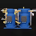 heat exchanger reactor refrigerator 3d model