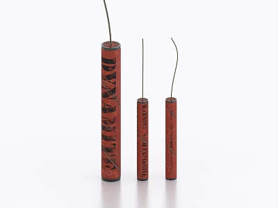 firecracker detonator firecracker 3d model