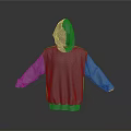Gray Hooded Sweatshirt With Long Sleeves Loose Fit Casual Style For Daily Wear