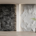 rubble stone background wall stone wall stone wall 3d model