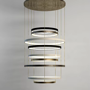 Modern chandelier metal chandelier 3d model