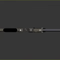 Futuristic Sci Fi Weapon 3D Rendered Design With Metallic Finish And Tactical Grip