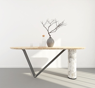 Modern dining table 3d model