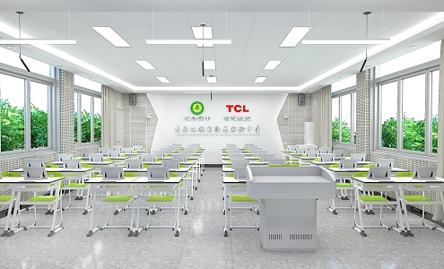 Modern Classroom Guangxi Longsheng Shizhong Wisdom Classroom 3d model