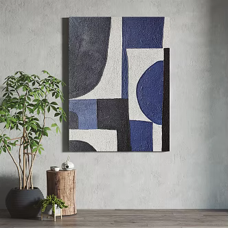 Quiet Decorative Painting Decorative Hanging Painting 3d model