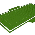 American Football Field Layout With Yard Lines And End Zone Dimensions