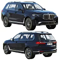 Black BMW Luxury SUV Exterior Design With Front And Rear Views