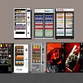 Modern freezer vending machine vending machine vending machine vending machine canteen commercial refrigerator 3d model